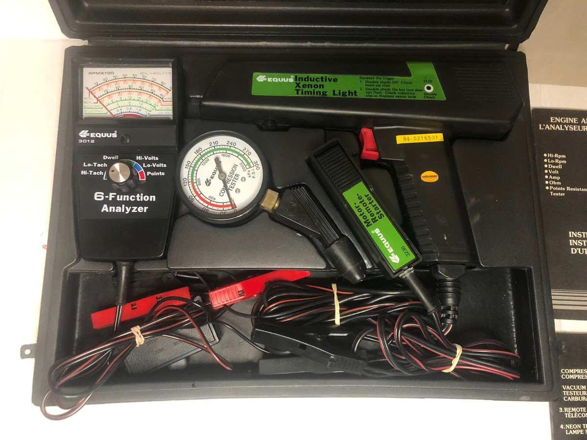 EQUUS Tune-Up Kit Compression Tester Xenon Timing Light Remote