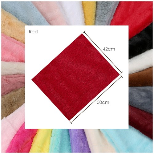 Faux Fur Fabric Fat Squares 50x42cm,Fluffy Furry Plush Handle.Toy Making Crafts - Picture 53 of 74