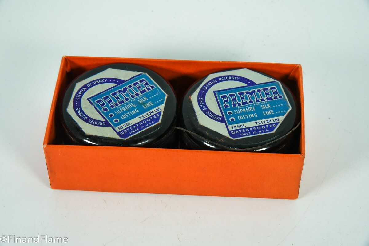 Premier Brand 24lb Dual Wooden Fishing Line Spool in Box SJE275 eBay