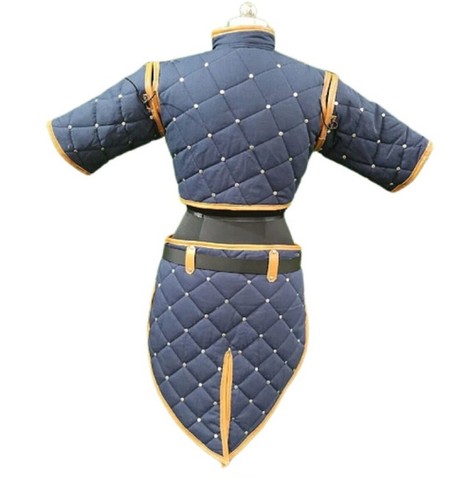 Royal Blue Gambeson ,Thick Padded Female Gambeson Costume, Labour Gift - Picture 3 of 5