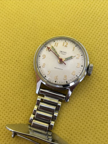 Vintage Smiths Handaufzug Brosche Uhr für Damen  - Bild 1 von 8