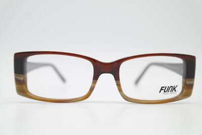FUNK Royal Optics NOTUNG Brown Square Eyeglass Frame New