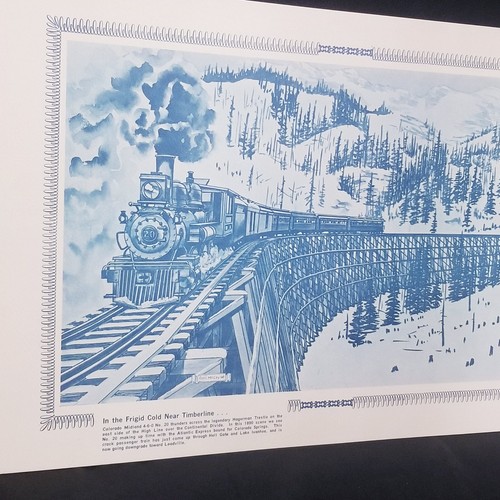 Dell McCoy '68 Print "In The Frigid Cold Near Timberline" Hagerman 9,5 x 14,5 - Bild 2 von 5