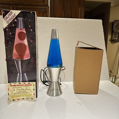 1996 Lava Lite model 8603 Silver Streak Series Lava Lamp -blue | eBay