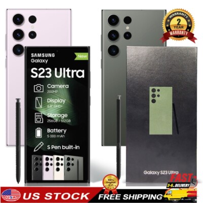 FACTORY SEALED SAMSUNG GALAXY S23 ULTRA 5G FULLY UNLOCKED GSM&CDMA 1T/512GB/256