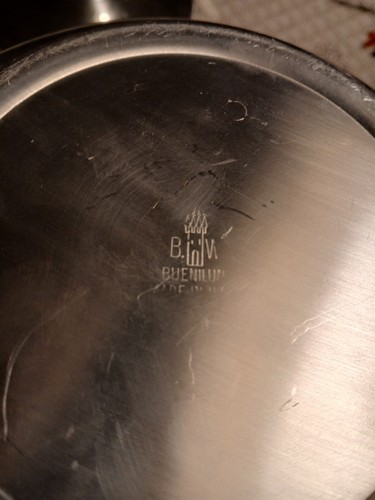 Vintage BW Buenilum 10" Diameter Bowl with Lid & #323 Clear Pyrex Inner Bowl - Picture 8 of 8