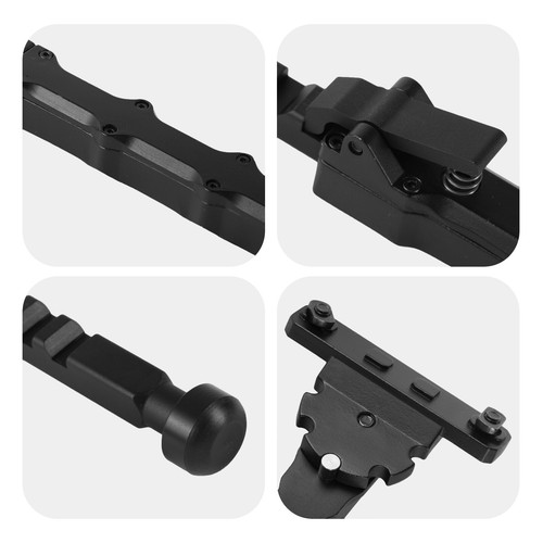 7.5"-9" Adjustable M-LOK Rifle Bipod Lightweight Heavy Duty Tactical Rail Bipod - Picture 3 of 11