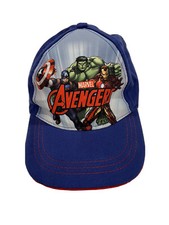 Marvel Avengers Hat Blue Adjustable Boys One Size Fits All Cap GUC