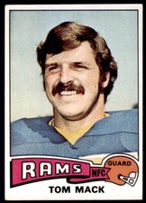 1975 TOPPS TOM MACK . LOS ANGELES RAMS #420