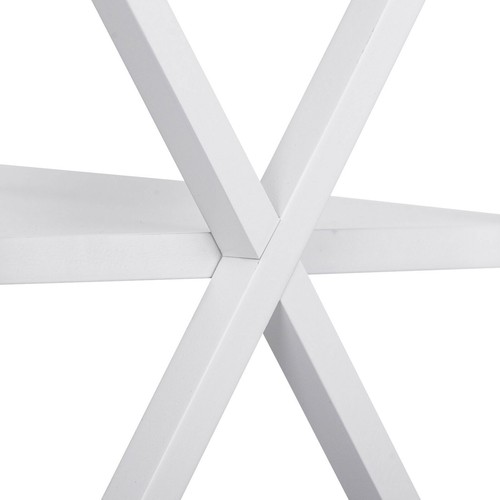 24 Inch Square End Table X-Design Sofa Side Table Accent Furniture Home White - Bild 13 von 13