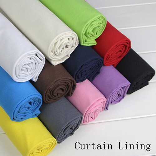 Cotton Fabric Curtain Lining Furniture Cover Tablecloth Crease Resistant