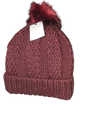 Knit Burgundy Women’s Beanie Bordeaux Ribbed Alpaca Beanie, Burgundy Wine Color Women  main image 3
