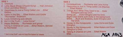 Cabin In The Sky (Hollywood Soundstage, 1943, mono) - Bild 3 von 3