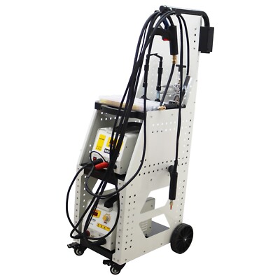 Car Body Dent Pulling Machine Spot Welder Auto Repair Machine w/Tool Cart 110V