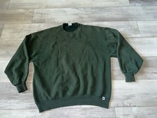 vintage 90s BLANK RUSSELL ATHLETIC CREWNECK SWEATSHIRT XL dark green made in usa