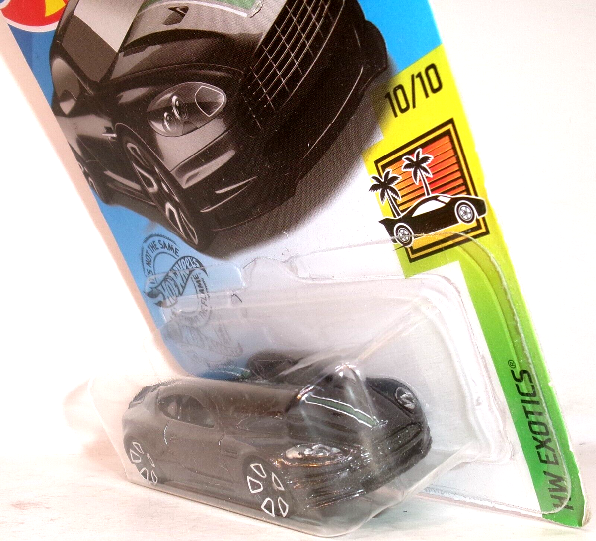 2019 HOT WHEELS 1:64 HW EXOTICS 10/10 BLACK ASTON MARTIN DBS #224