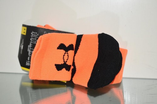 Under Armour Alter Ego SUPERMAN Crew Socks Youth Large Orange/Black NWT - Picture 4 of 4