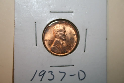 1937 D LINCOLN WHEAT PENNY UNC