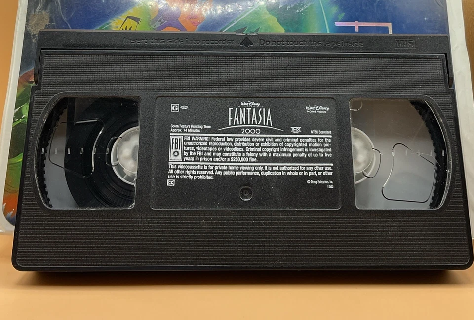 Fantasia 2000 VHS Disney Clamshell Acceptable-G Condition **Buy 2 Get 1 Free** Foto 3 de 3