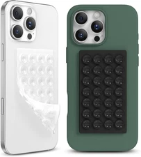 Silicone Suction Phone Case Mount Strong Grip Holder For iPhone Samsung Android