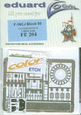EDUFE204 1:48 Eduard Color PE - F-16CJ Block 50 Falcon (HAS kit) #FE204