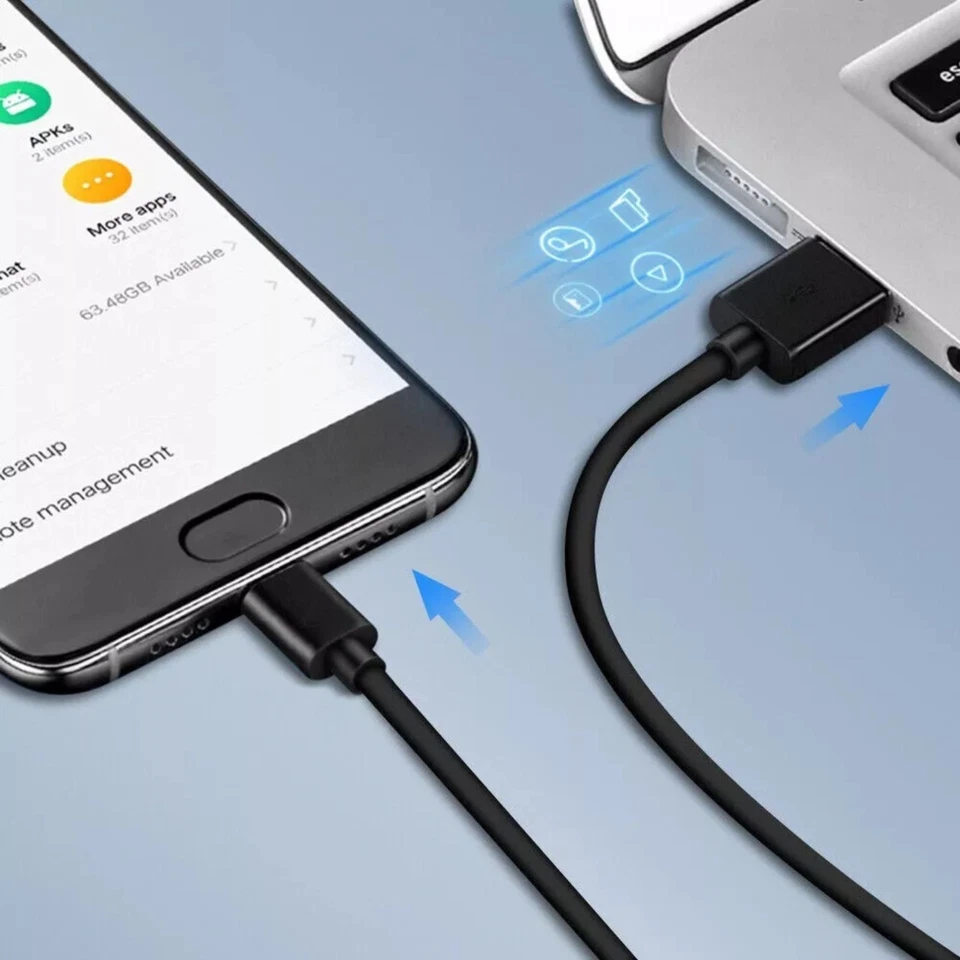 Type C to USB-A Cable Fast Charging Cord Type C To USB Adapter 3Ft Cable, 10 pk - Image 2 of 4