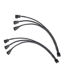 2-Pack 3-Way 4 Pin PWM Fan Splitter Cable - 10.6 Inches / 27 cm, 1x PWM Master
