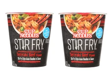 Nissin Cup Noodles Stir Fry Noodles in Sauce Teriyaki Chicken 2.89 oz (2 Pack)