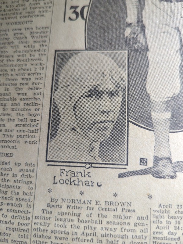 DEC 19, 1928 NEWSPAPER #2108- FRANK LOCKHART, RACE CAR DRIVER, KILLED AT DAYTONA