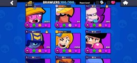 70K TROPHY/ 62 Max Brawler/50Hyper/ 100/100Brawler/7LEG/8Mithic/82 Epic/Starshel