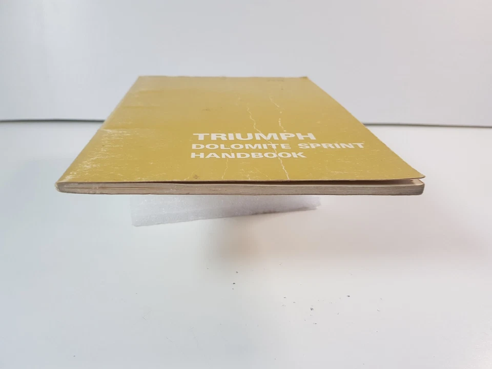 Libretto manuale uso manutenzione Triumph Dolomite Sprint originale no copia '74 - Immagine 3 di 4