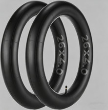 2 Pack 26" 26x4.0 Fat Inner Tubes 32mm Schrader Valve Butyl Rubber Bicycle Tubes
