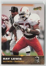 1996 Score Ray Lewis #139 Rookie Football Card Baltimore Linebacker Trading Card. rookie card picture