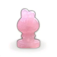Sanrio "My Melody" • Natural Pink Rose Quartz• Crystal Carving 2oz• Hello Kitty