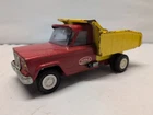 Tonka Jeep Red Yellow Dump Truck Vintage Made In USA  Pressed Steel GUC