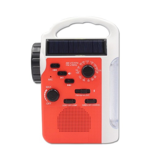 ABS Solar Radio und Handkurbel Taschenlampe für zuverlässige Outdoor Aktivitä - Afbeelding 4 van 14
