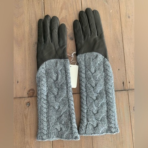 Portolano women leather long cashmere glove NWT  - Picture 2 of 6