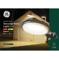 GE Lighting Outdoor Security LED Area Light, 10,000 Lumens, Dusk to Dawn Sensor,