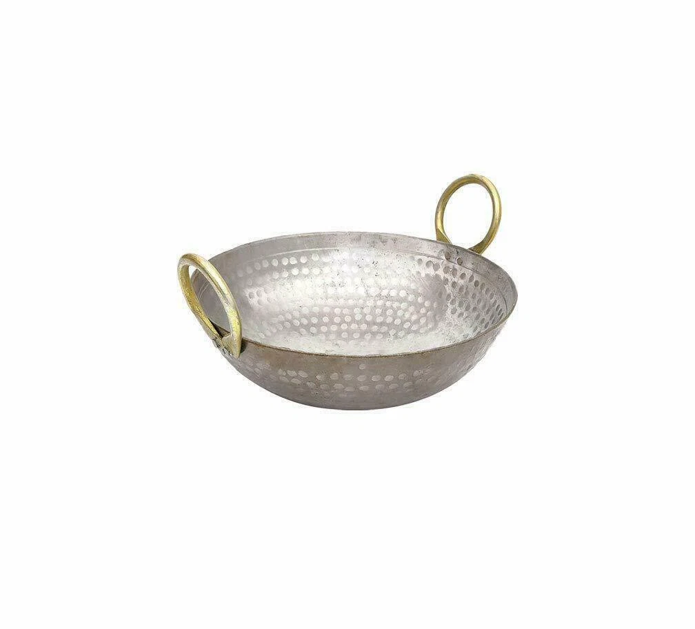 Deep Frying Kadai , Heavy Base Iron Hammered Wok (500 ml)
Opens in a new window or tab