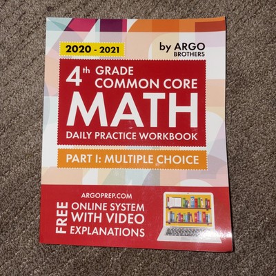 4th Grade Common Core Math: Daily Practice Workbook Part I: Multiple Choice NEW