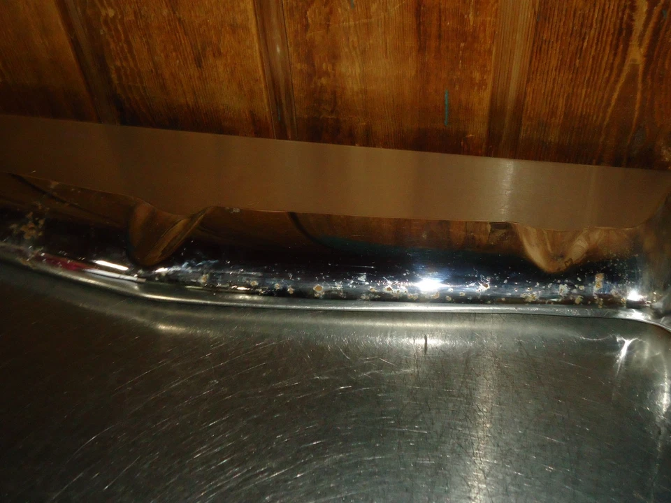 Chevrolet Chevy Bel Air 1953 parachoques delantero protector barra central moldura cromada Foto 4 de 4