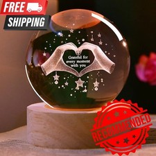 Valentine  s Day Crystal Heart LED Light Gift Romantic Love Keepsake for Her