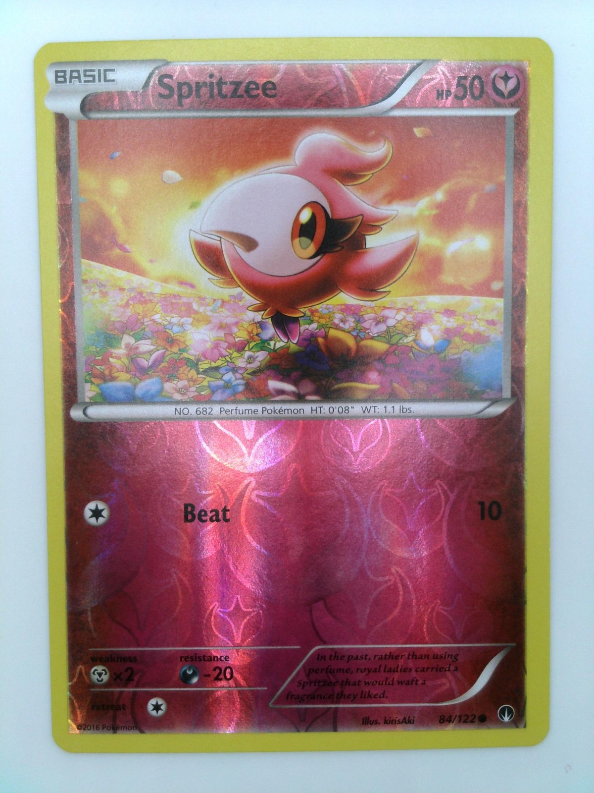 Spritzee 84/122 Common BREAKpoint Pokemon Reverse Holo Lightly Played