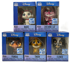 Disney Funko Minis MARIE, FLOWER, PUMBA, TIMON y CHESHIRE CAT Juego de 5 NUEVO