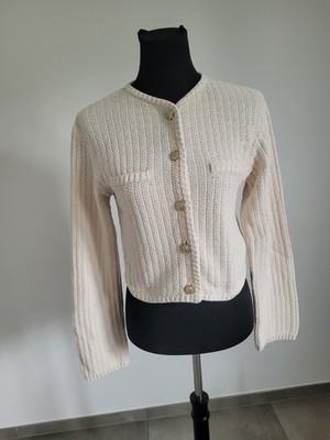 Strickjacke Cardigan gr. S H&M Creme