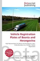 Lambert M. Surhone (U. A.) | Vehicle Registration Plates Of Bosnia And...