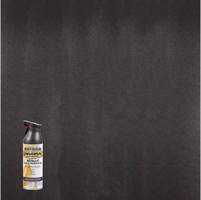 314558 Universal All Surface Metallic Spray Paint, 11 Oz, Black