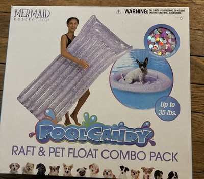 Pool Candy Raft & Pet Float Combo Mermaid Collection NIB