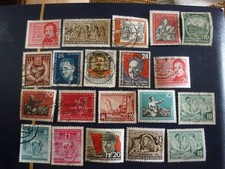 RAL5 / DDR 20 alte Briefmarken aus 1950-1960 FUNDGRUBE 4