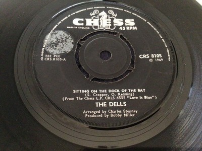 The Dells Sitting on the dock of the bay 7'' vinyl single record